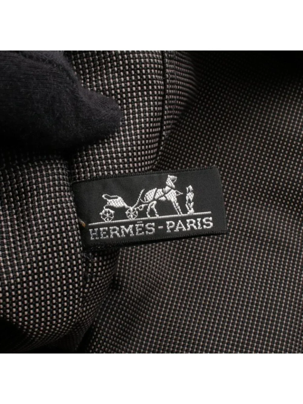 Hermes Tote Bag Her Line MM Gray Nylon
